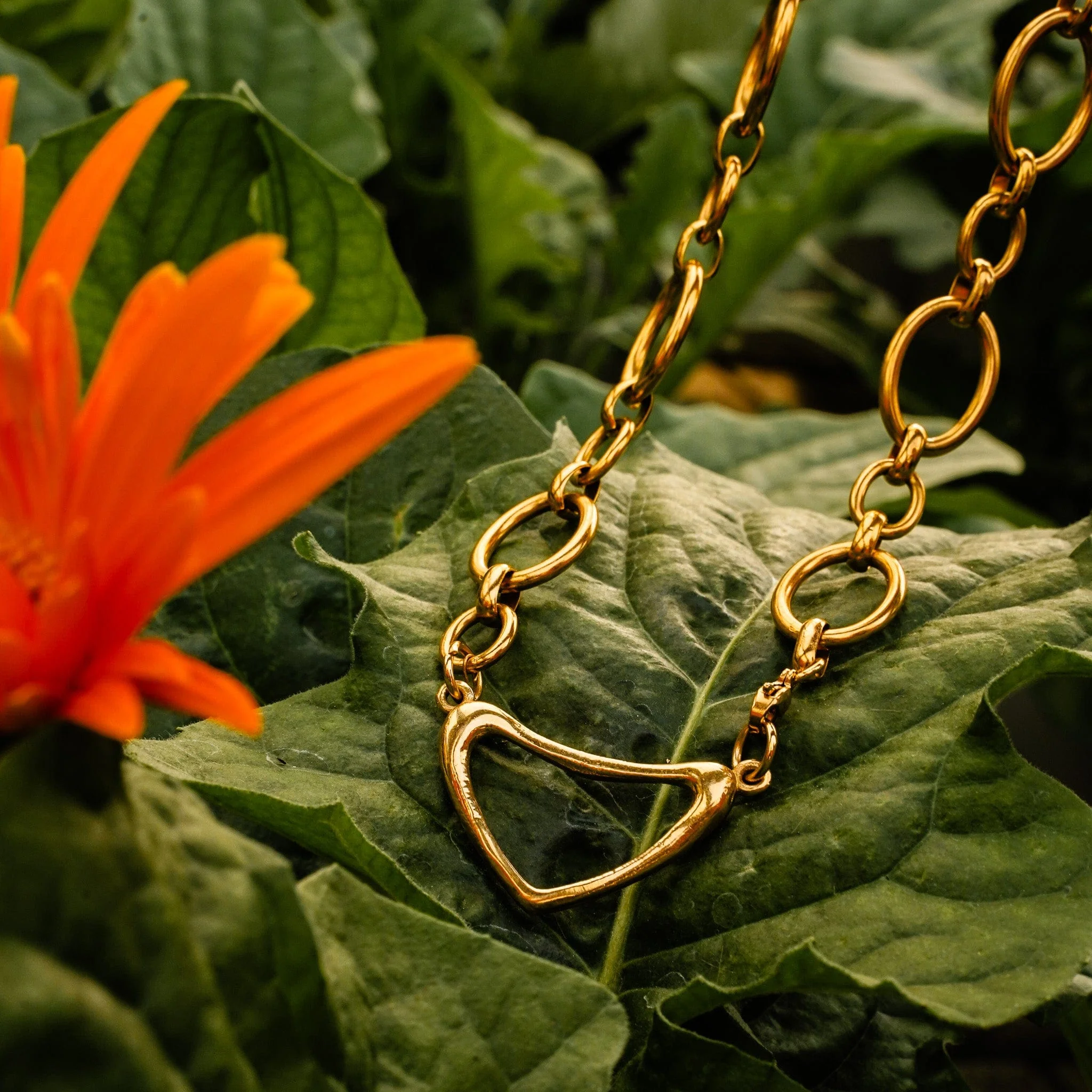 Abstract Heart Necklace - Image 2