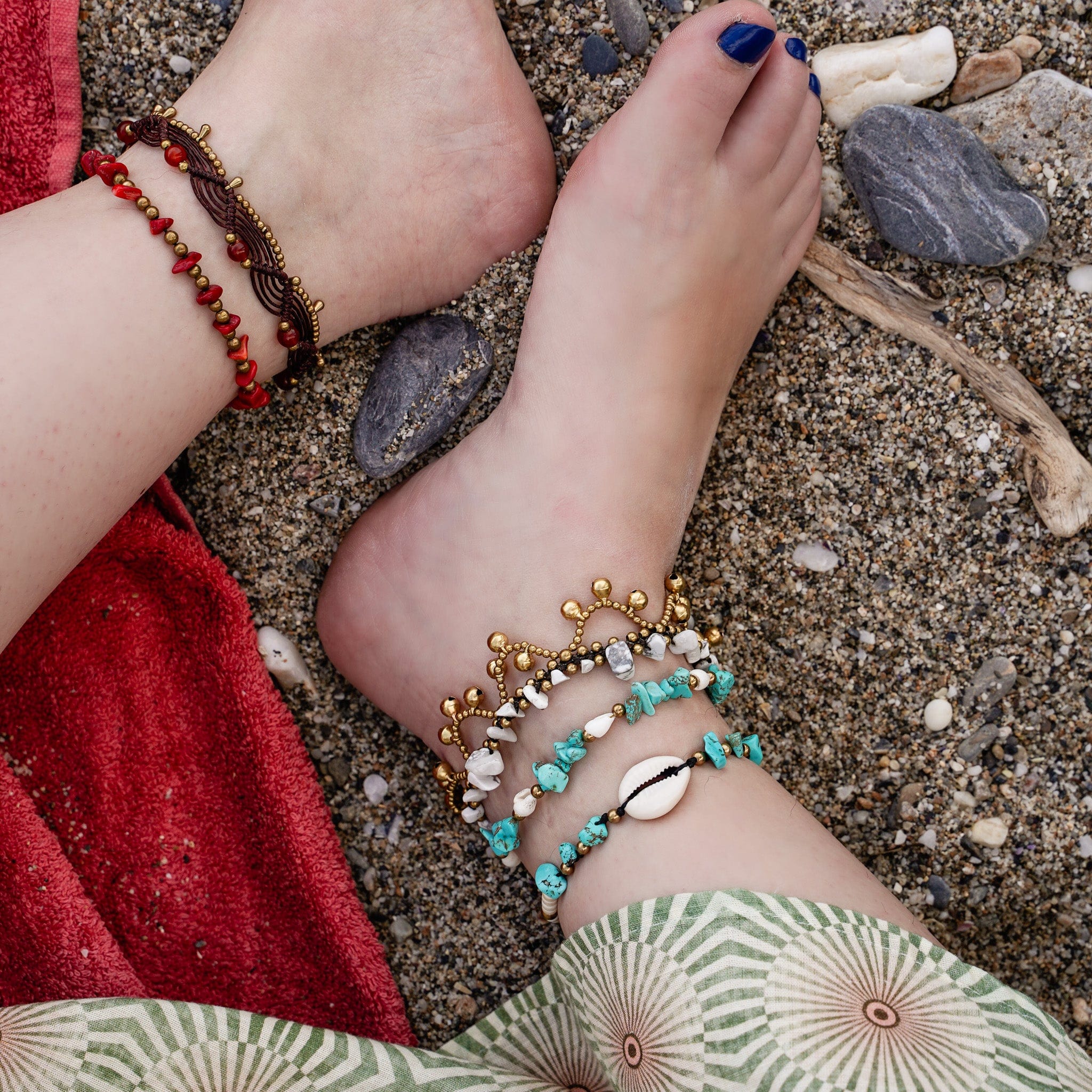 Carnelian Sunset Anklet - Image 5