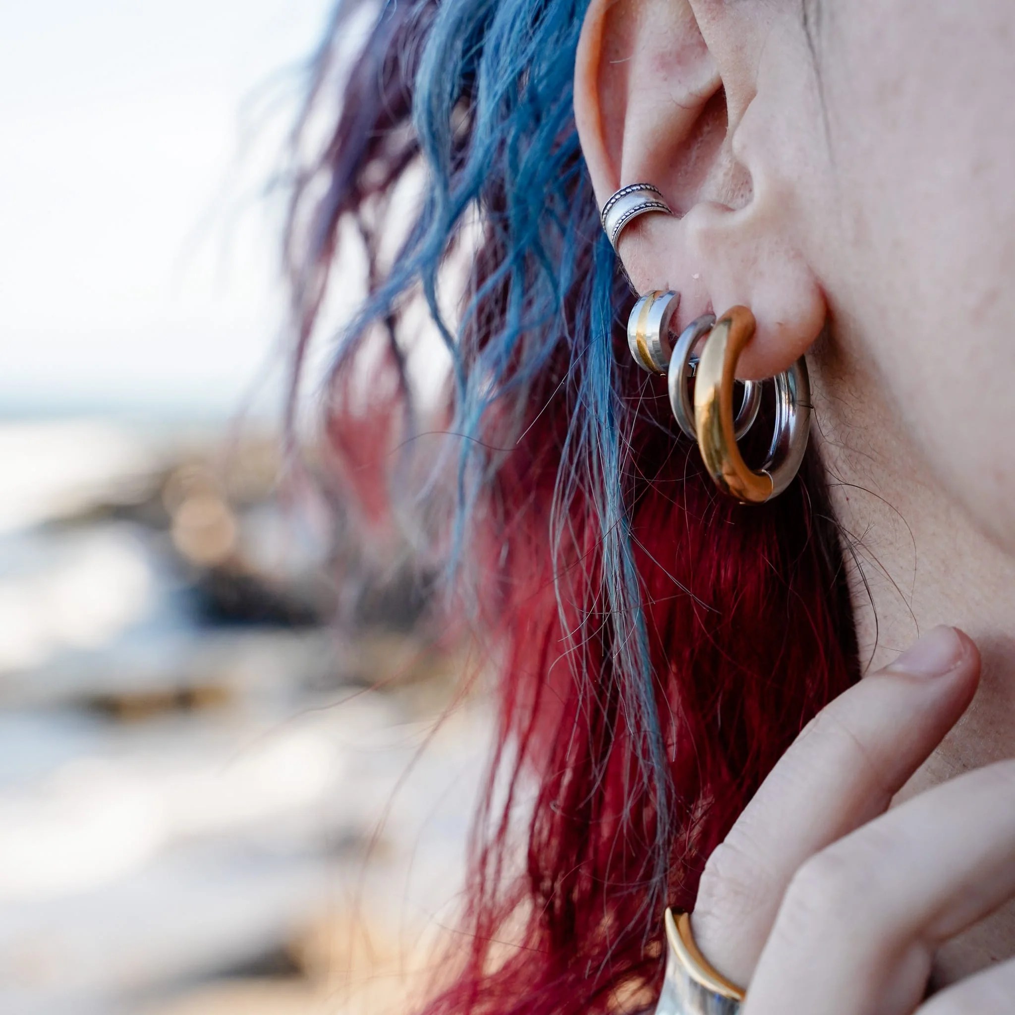 Half & Half Earrings - Image 6