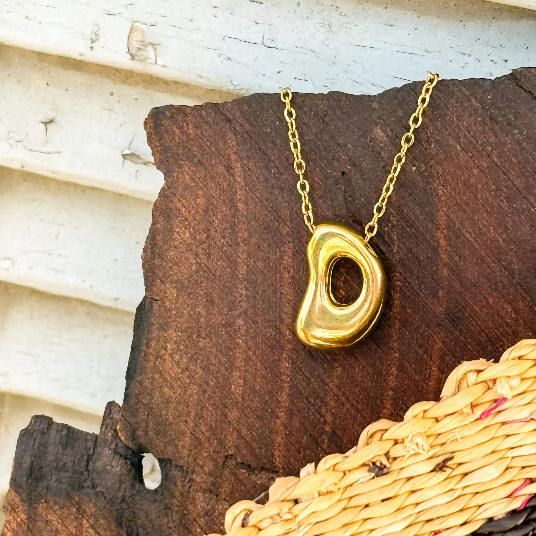 Monogram Gold Necklace - Image 11