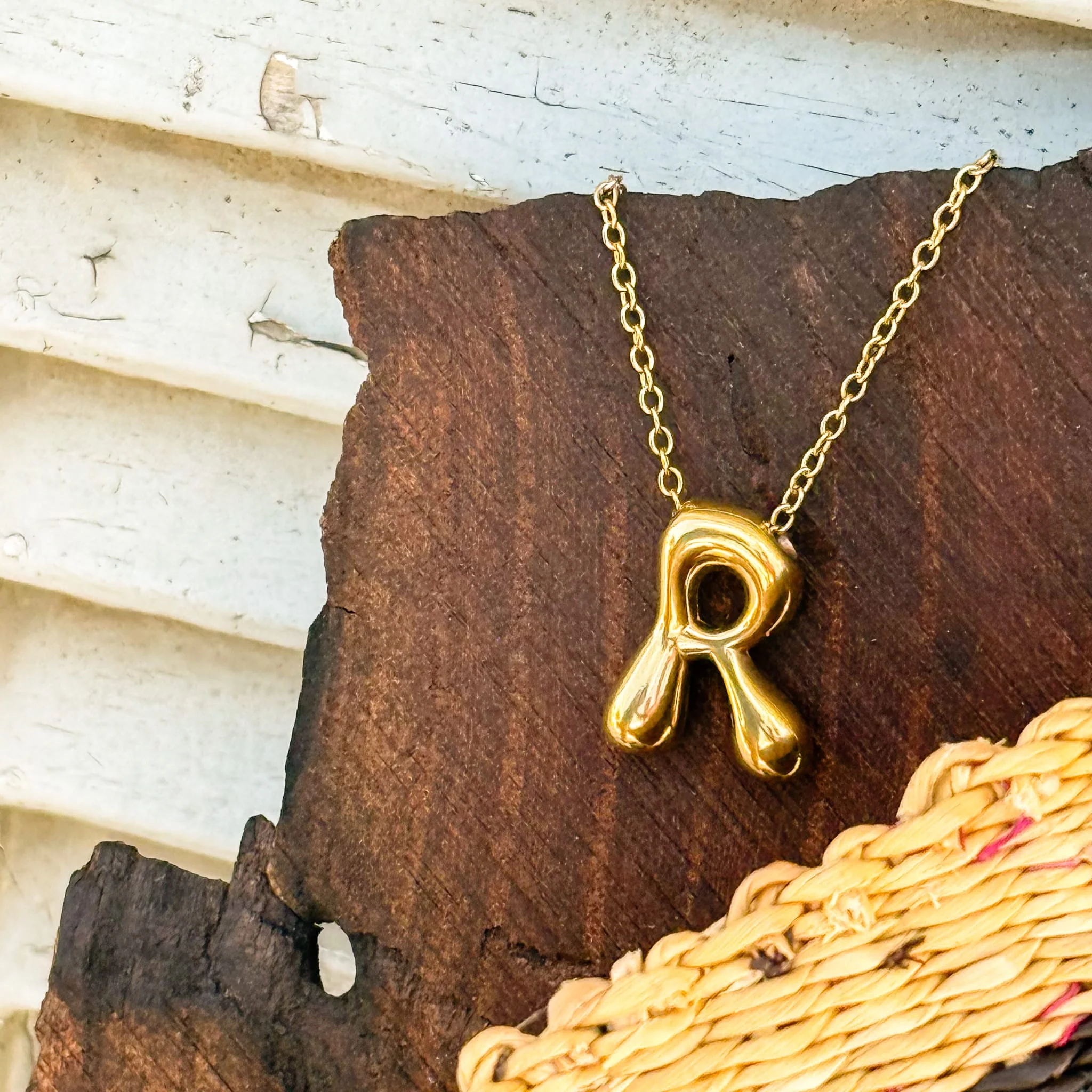 Monogram Gold Necklace - Image 23