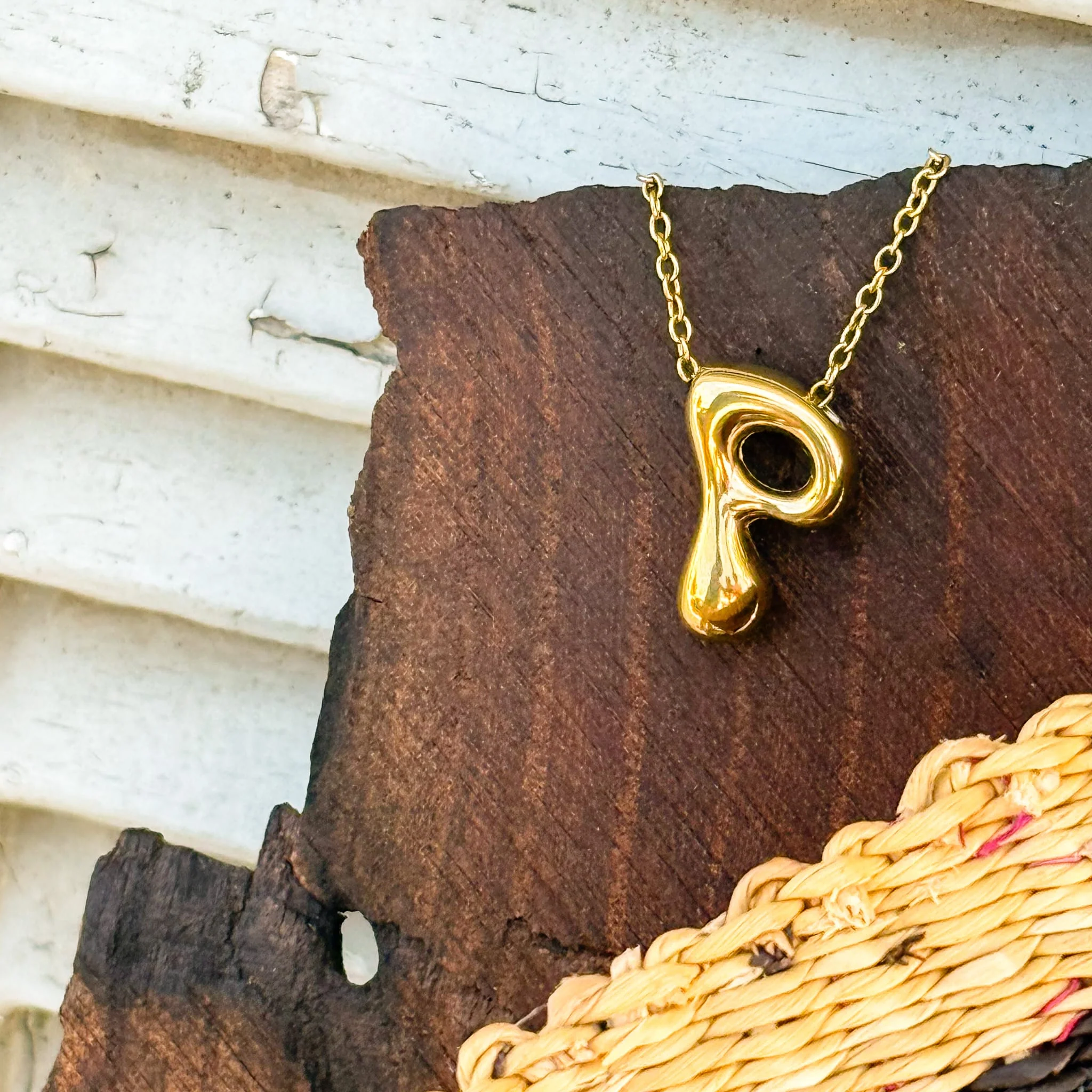 Monogram Gold Necklace - Image 25