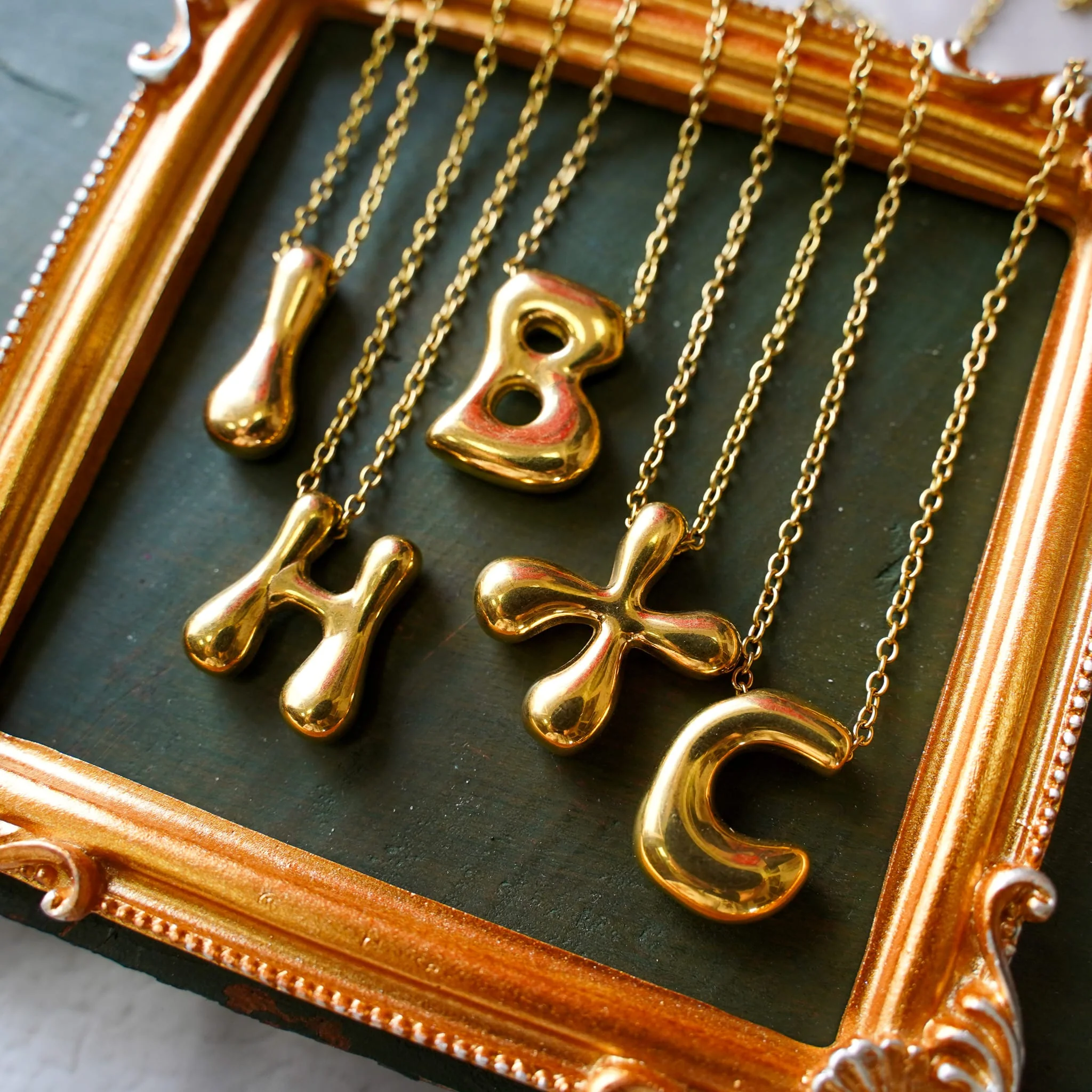 Monogram Gold Necklace - Image 3