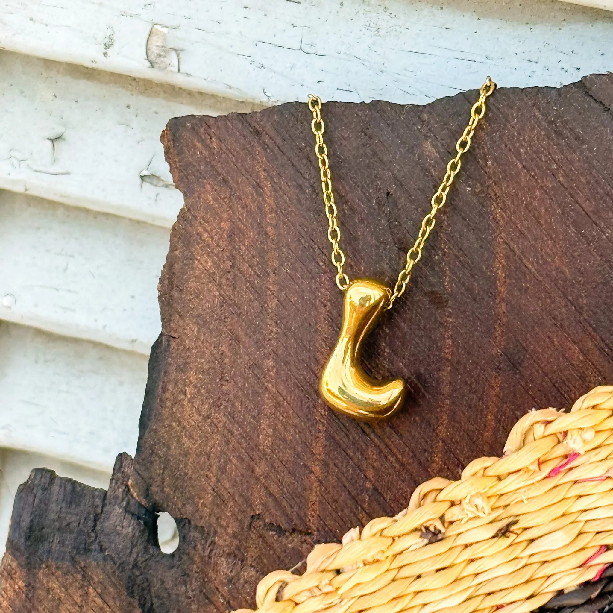 Monogram Gold Necklace - Image 32