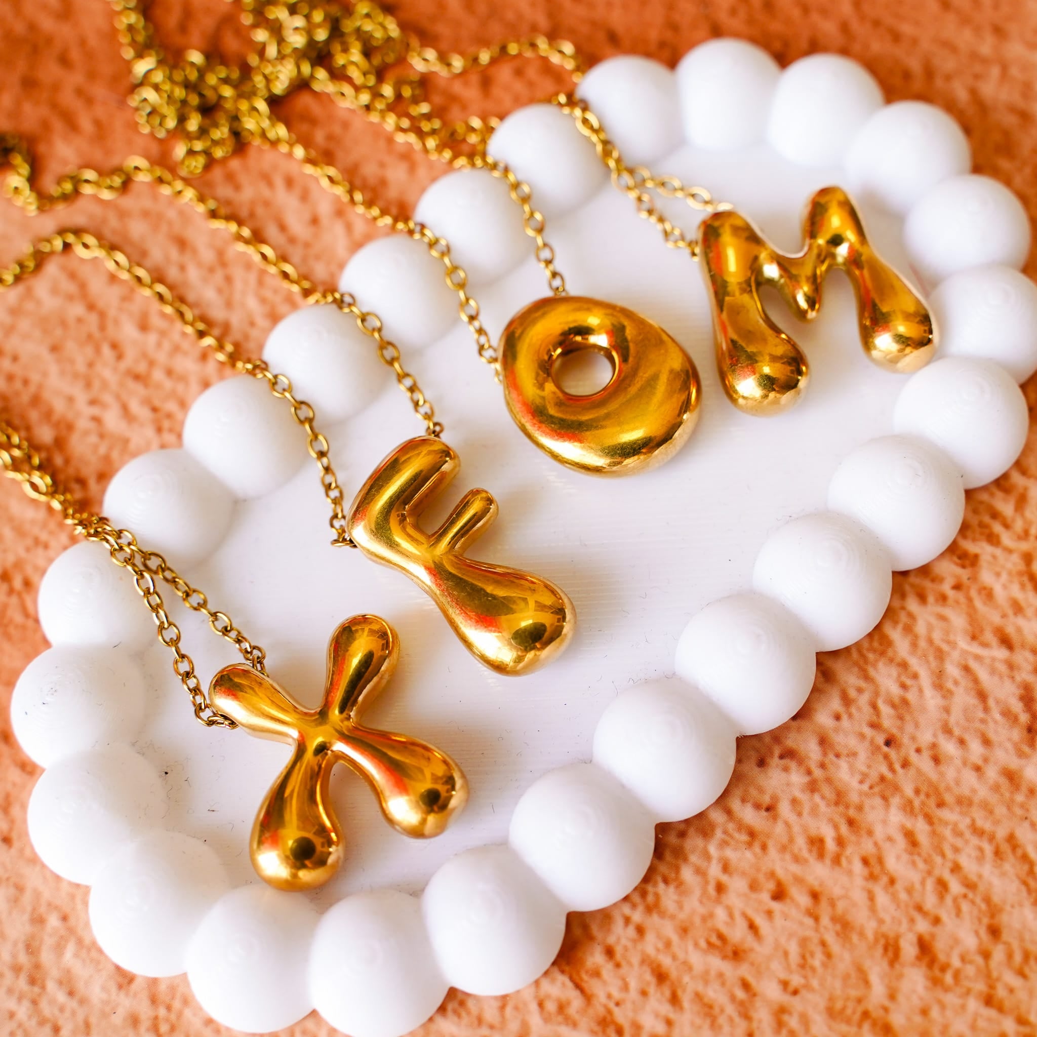 Monogram Gold Necklace - Image 5