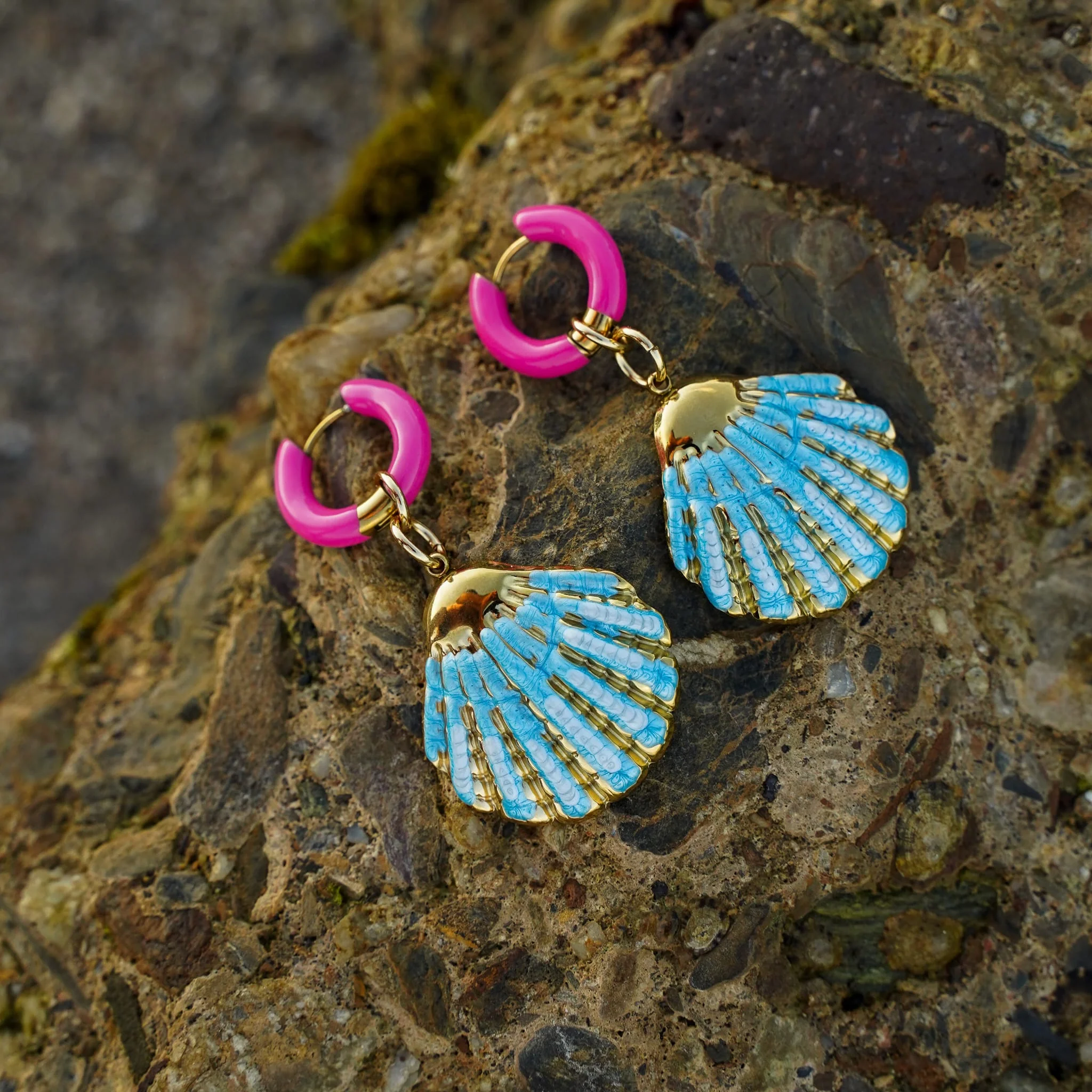 Neon Hoops Earrings - Image 3