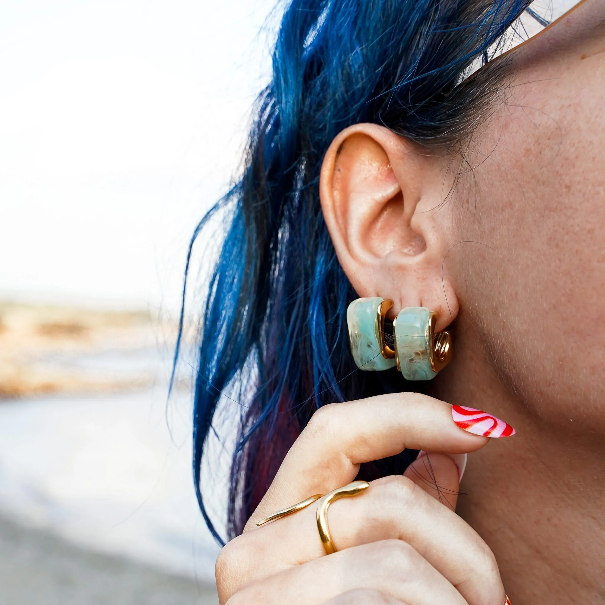 Melted Ice Earrings - Image 2